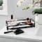 Home Details 14" Matte Black Color Block Vanity Tray